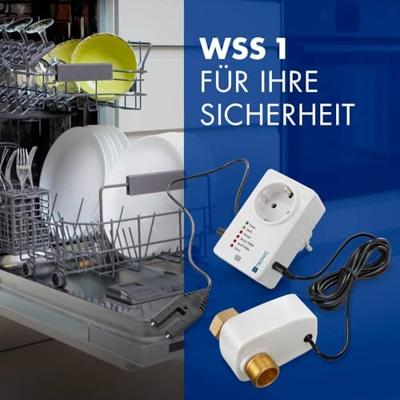 H-Tronic 1114725 WSS 1 Watermelder Met externe sensor werkt op het lichtnet, werkt via stopcontact