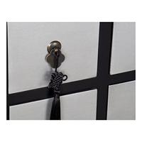 TV-tafel met Laden DKD Home Decor Spar Zilverkleurig Zwart Hout MDF 130 x 24 x 51 cm - thumbnail