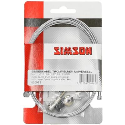Simson Binnenkabel trommelrem 2200 mm zilver