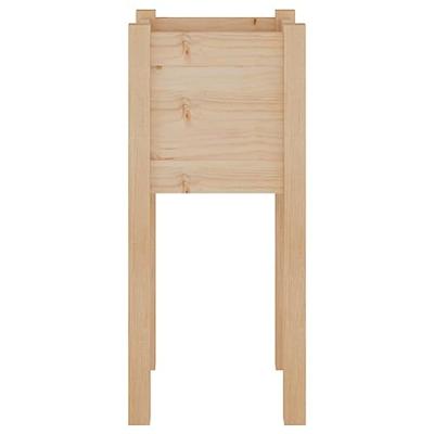 VidaXL Plantenbakken 2 st 31x31x70 cm massief grenenhout