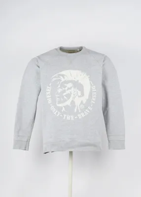 Regular Diesel Hoodie in Gray size M