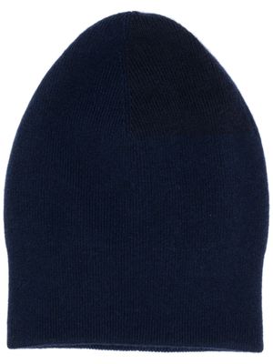 Brunello Cucinelli bonnet en maille fine - Bleu