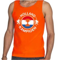 Tanktop Holland kampioen met beker Holland / Nederland supporter EK/ WK oranje voor heren