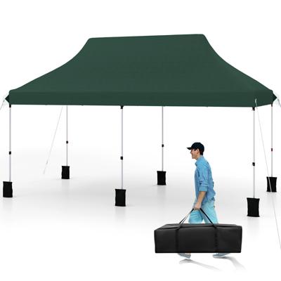 300 x 600 cm Pop-up Luifeltent Opvouwbare Evenemententent met Draagtas Groen