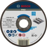 Bosch Accessories 2608600318 2608600318 Doorslijpschijf recht 115 mm 1 stuk(s) Staal
