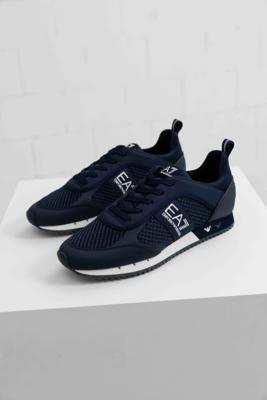 EA7 Emporio Armani 7X000334 Sneaker Heren Donkerblauw - Maat 44 2/3 - Kleur: Donkerblauw | Soccerfanshop