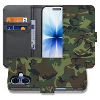 Portemonnee Hoesje iPhone 17 Army Dark Pasjes Magnetische Sluiting