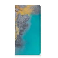 Samsung Galaxy S23 Plus | Standcase | Marble Blue Gold