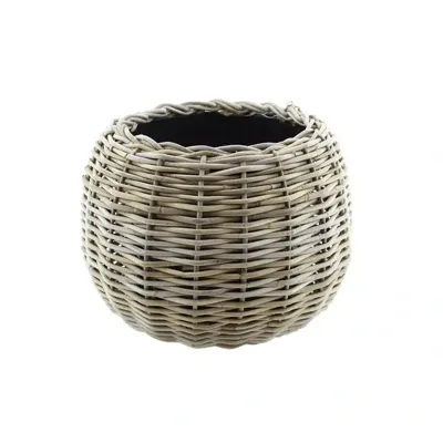 Drypot tina rotan d45h34cm bruin