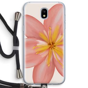 Pink Ellila Flower: Samsung Galaxy J5 (2017) Transparant Hoesje met koord