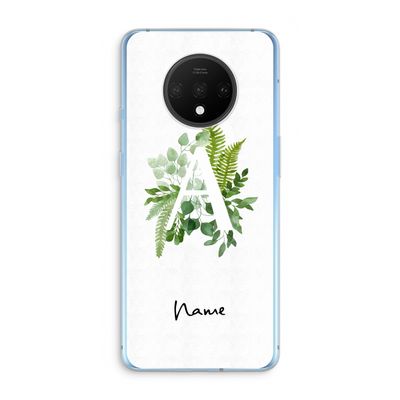 Green Brush: OnePlus 7T Transparant Hoesje