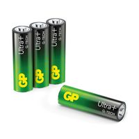 GP AA x4 Ultra Alkaline batterijen