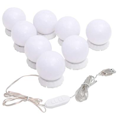 VidaXL Spiegelverlichting met 8 led-lampen warmwit en koudwit