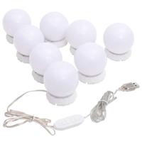 VidaXL Spiegelverlichting met 8 led-lampen warmwit en koudwit