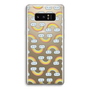 Regenboog: Samsung Galaxy Note 8 Transparant Hoesje