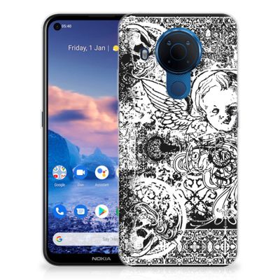Silicone Back Case Nokia 5.4 Skulls Angel Silicone Back Case Nokia 5.4 Skulls Angel