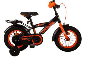 Volare thombike kinderfiets - jongens - 12 inch - zwart oranje