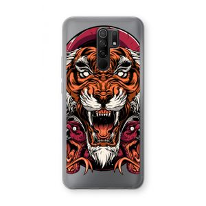 Tiger and Rattlesnakes: Xiaomi Redmi 9 Transparant Hoesje