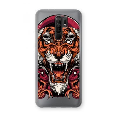 Tiger and Rattlesnakes: Xiaomi Redmi 9 Transparant Hoesje