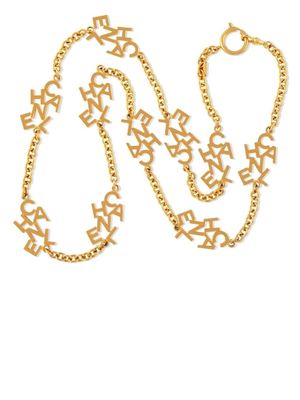 CHANEL Pre-Owned collier sautoir à logo lettre (années 1980) - Or