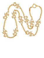 CHANEL Pre-Owned collier sautoir à logo lettre (années 1980) - Or