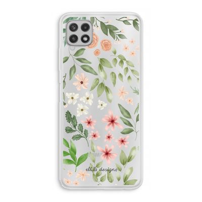 Botanical sweet flower heaven: Samsung Galaxy A22 4G Transparant Hoesje