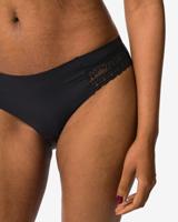 HEMA Dames brazilian micro met kanten inzet zwart (zwart)