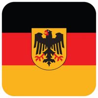 Onderzetters voor glazen met Duitse kleuren 15 st - Bierfiltjes - thumbnail