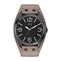 Guess horlogeband W0181G3 Leder Beige 24mm + standaard stiksel - thumbnail