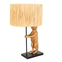 Steinhauer TafellampAnimaux zwart met strokleurige kap - 3712ZW