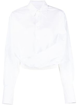MM6 Maison Margiela chemise en coton - Blanc