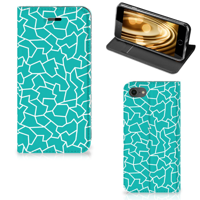 iPhone 7 | 8 | SE (2020) | SE (2022) | Bookcase | Cracks Blue