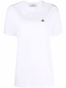 Vivienne Westwood t-shirt en coton biologique à broderies Orb - Blanc