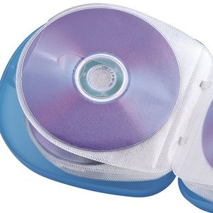 Hama CD-tas 24 CDs/DVDs/Blu-rays Kunststof, Polypropyleen Blauw, Transparant 1 stuk(s) (b x h x d) 145 x 155 x 38 mm 00051334