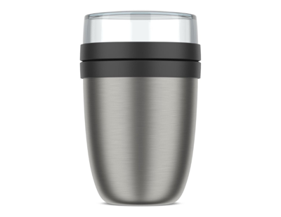 Mepal Lunchpot ellipse - geïsoleerd - nordic black - 500 ml + 200 ml