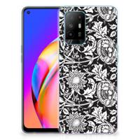 OPPO A94 5G | Reno5 Z | TPU Case | Black Flowers