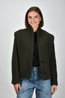 Isabel Marant jas Dyogo MA0459FA-B1D03I dark khaki