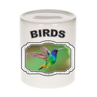 Dieren kolibrie vogel spaarpot - birds/ vogels spaarpotten kinderen 9 cm - thumbnail