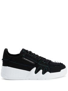 Giuseppe Zanotti baskets Talon en coton - Noir