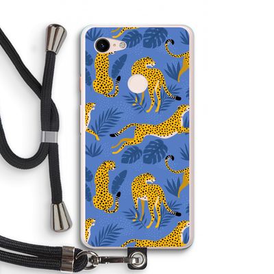 Luipaard: Pixel 3 XL Transparant Hoesje met koord