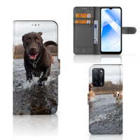 OPPO A16/A16s/A54s Telefoonhoesje met Pasjes Honden Labrador