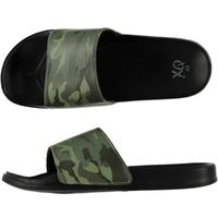 Badslippers/huisslippers met camouflage print voor heren