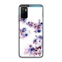 Waterverf bloemen: Xiaomi Poco M3 Pro 5G Transparant Hoesje