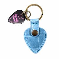 PickPouch Lederen Plectrumhoesje San Francisco Croco Lichtblauw - Aanbieding