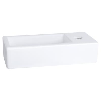 Differnz Helios fontein keramiek - rechts - 37.5 x 18.5 x 9 cm - wit