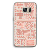 Marrakech Pink: Samsung Galaxy S7 Transparant Hoesje - thumbnail