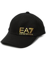 Ea7 Emporio Armani casquette à logo imprimé - Noir