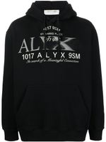 1017 ALYX 9SM hoodie en coton à logo imprimé - Noir - thumbnail