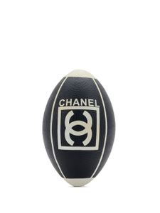 CHANEL Pre-Owned ballon de rugby à logo imprimé (2007) - Noir