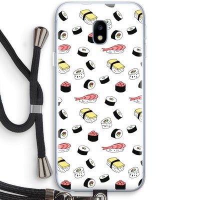 Sushi time: Samsung Galaxy J3 (2017) Transparant Hoesje met koord